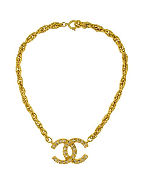 gold chanel logo charm|Chanel cc logo necklace gold.